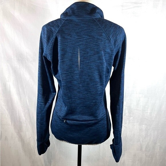 GapFit heathered blue half zip pullover workout top size medium - Picture 6 of 10